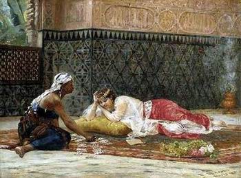 Arab or Arabic people and life. Orientalism oil paintings  293